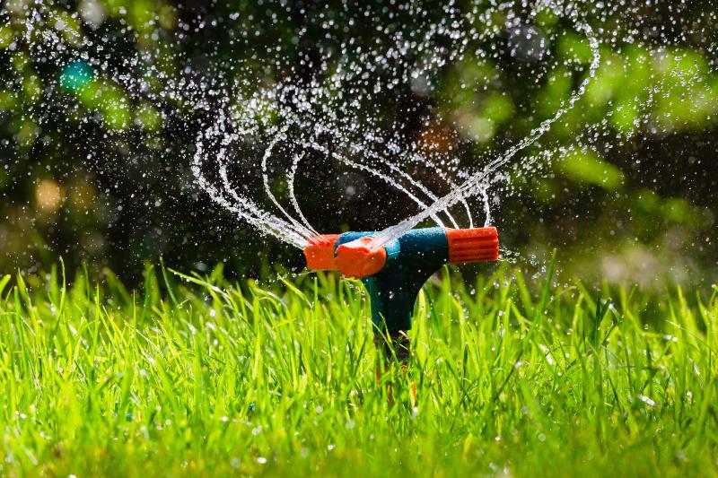 Wasserpumpe im Garten stockfoto. Bild von bewässerung - 42718868