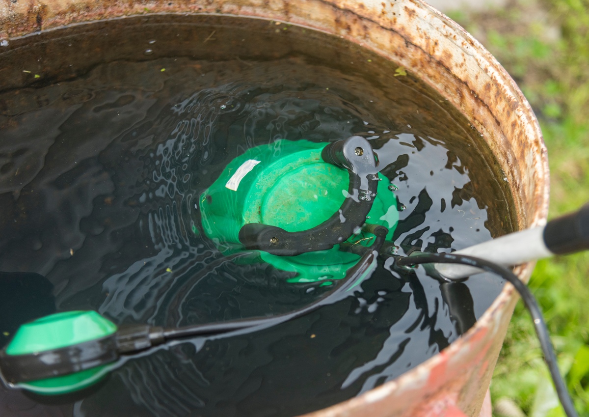 Tauchpumpe im EInsatz