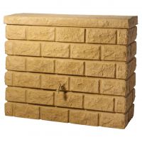 GARANTIA GRAF 400l Wandtank ROCKY Deko-Regenspeicher Steinoptik Sandstone 326132