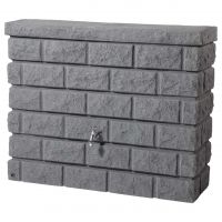 GARANTIA GRAF 400l Wandtank ROCKY Deko-Regenspeicher Steinoptik Darkgranite 326130